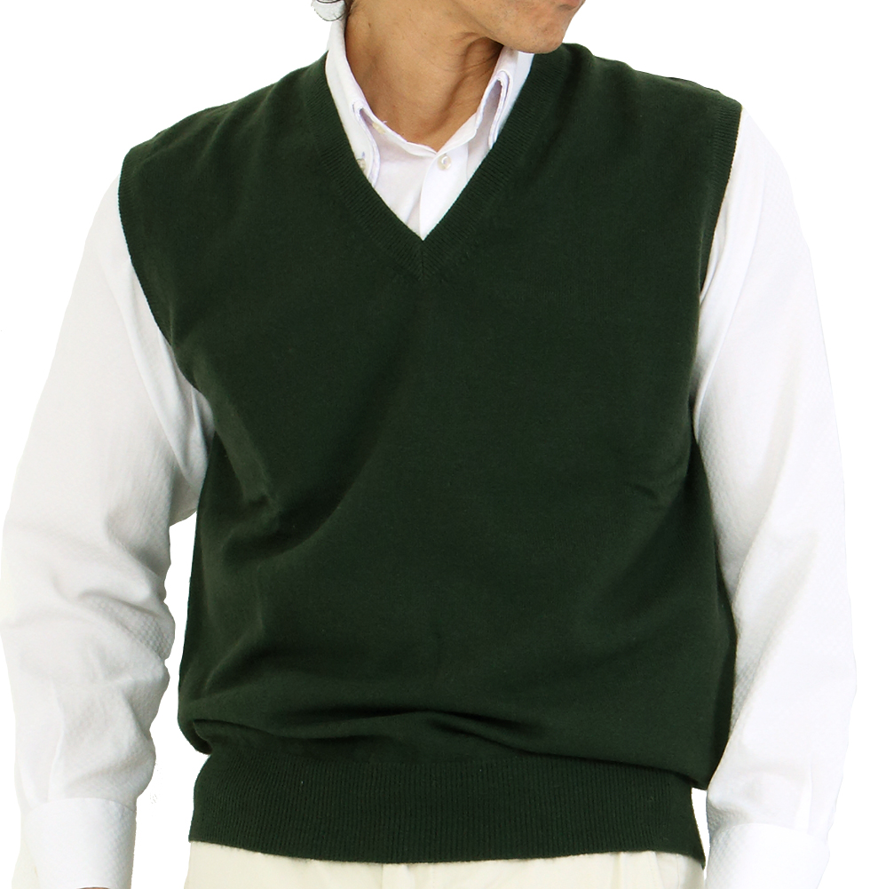 送料無料】【カシミヤ100％試験鑑定証明済】メンズ V首 ベスト