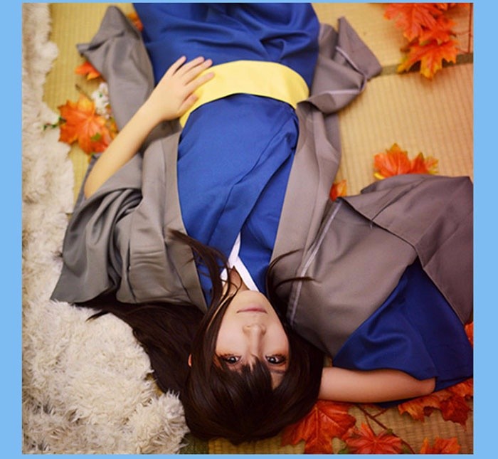 桂小太郎 銀魂 コスプレ衣装 和服 浴衣 狂乱の貴公子 ツラ カツラ 攘夷