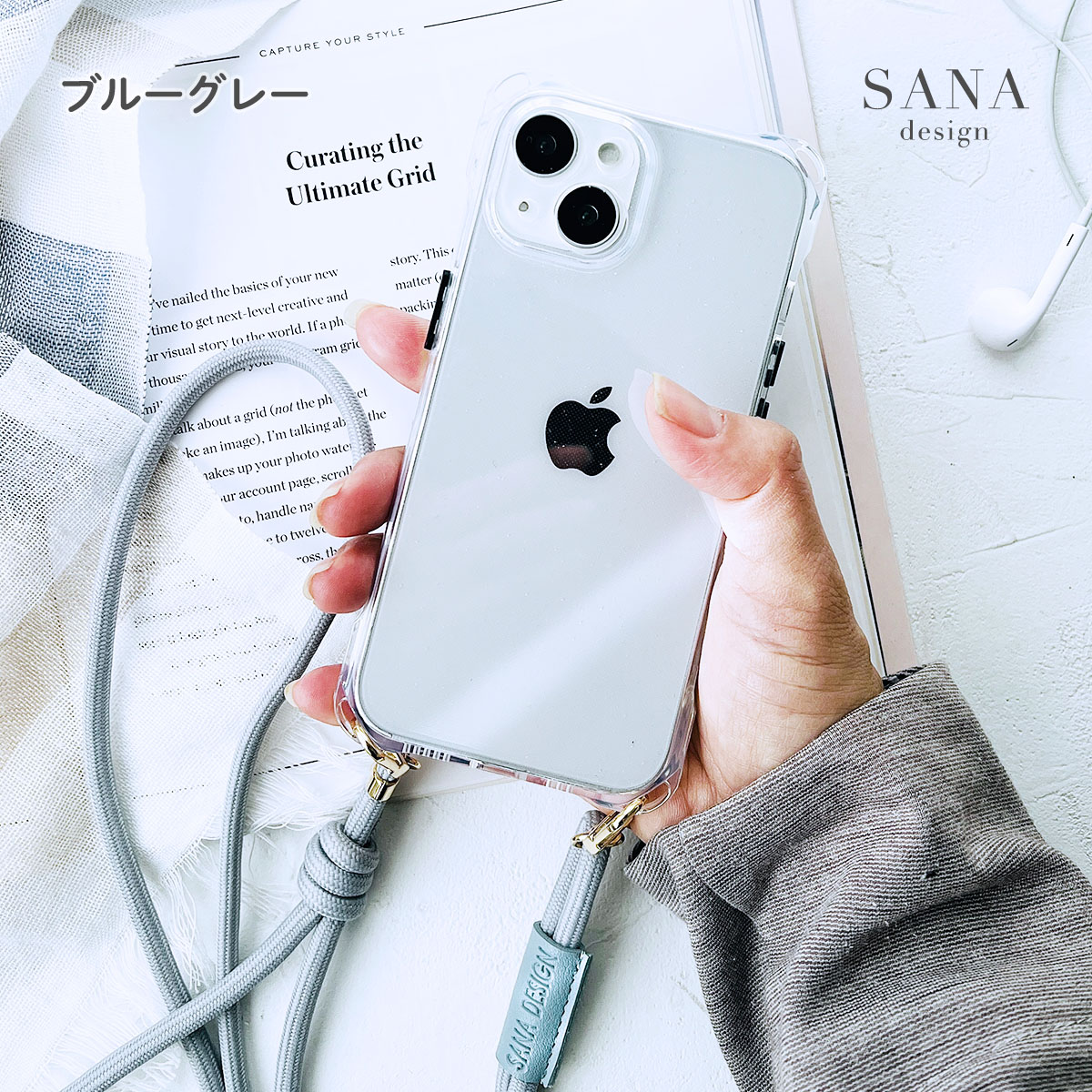 iPhone iPhone16 Pro クリア ケース ショルダー ストラップ アイフォン