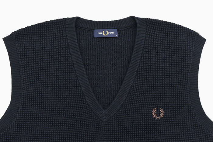 FRED PERRY（フレッドペリー） ベスト メンズ ワッフル ステッチ