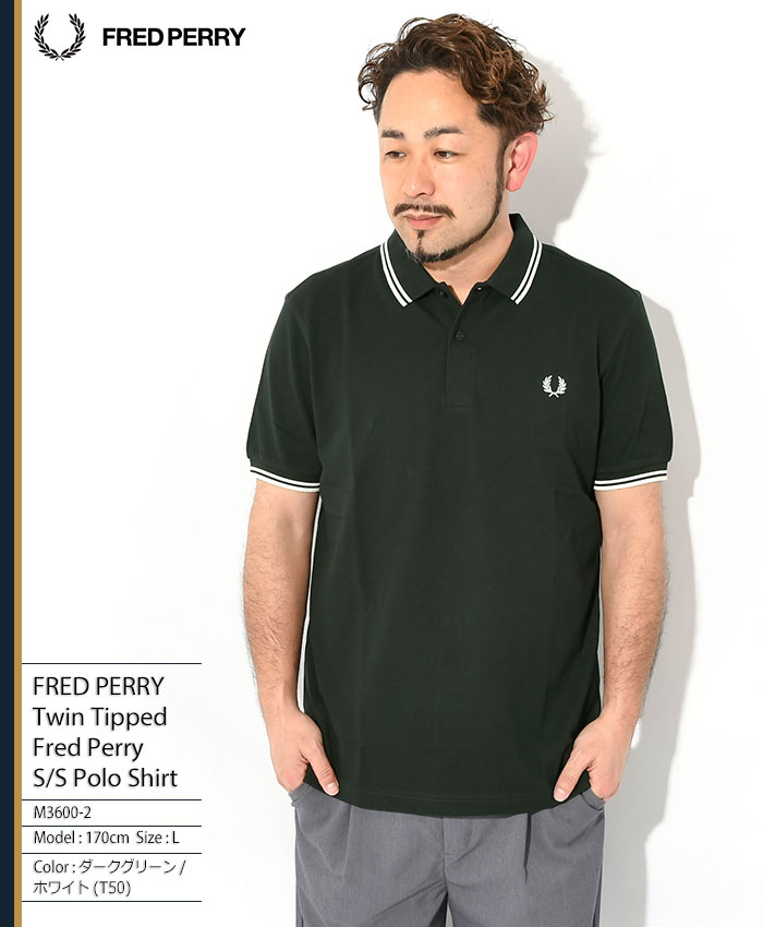 FRED PERRY（フレッドペリー） ポロシャツ 半袖 メンズ ツイン