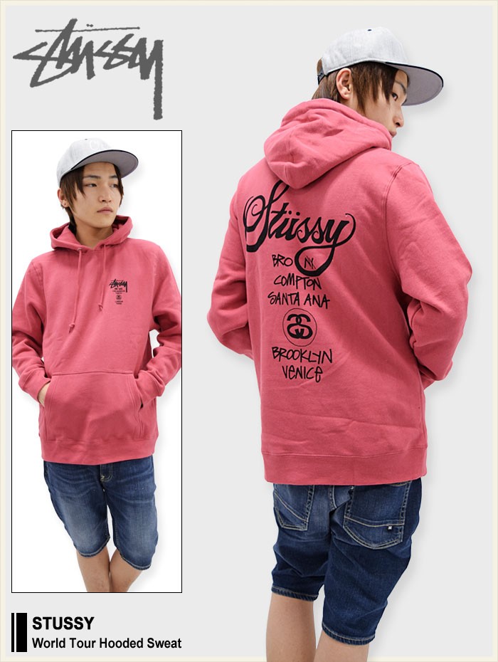 STUSSY（ステューシー） プルオーバー パーカー World Tour(stussy