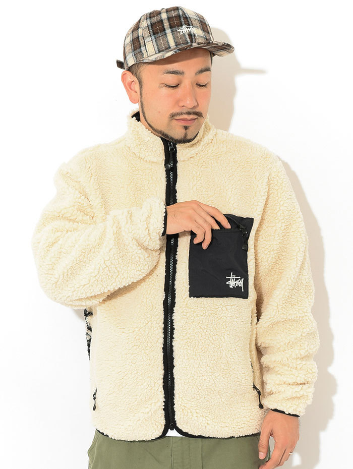 STUSSY（ステューシー） ジャケット メンズ Venus Jacquard Sherpa