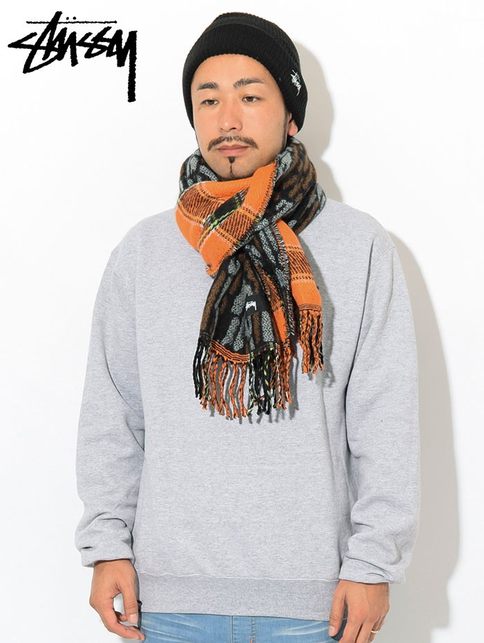 STUSSY（ステューシー） マフラー メンズ Tree Bark Wool ( stussy
