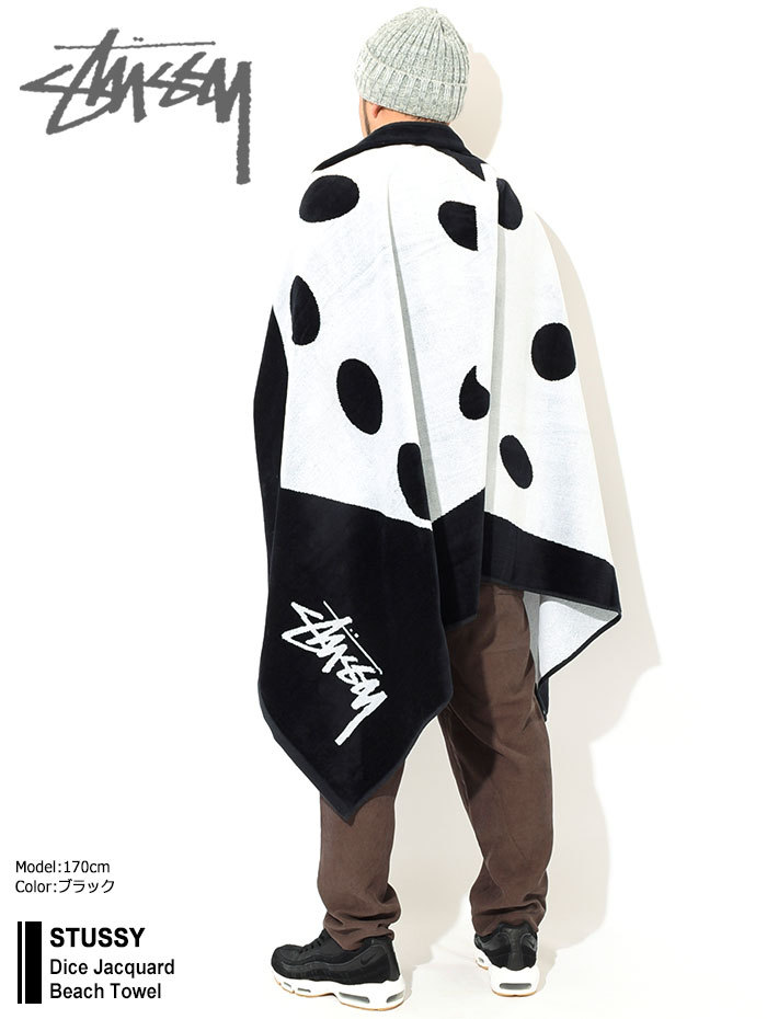 STUSSY（ステューシー） タオル メンズ Dice Jacquard Beach ( stussy