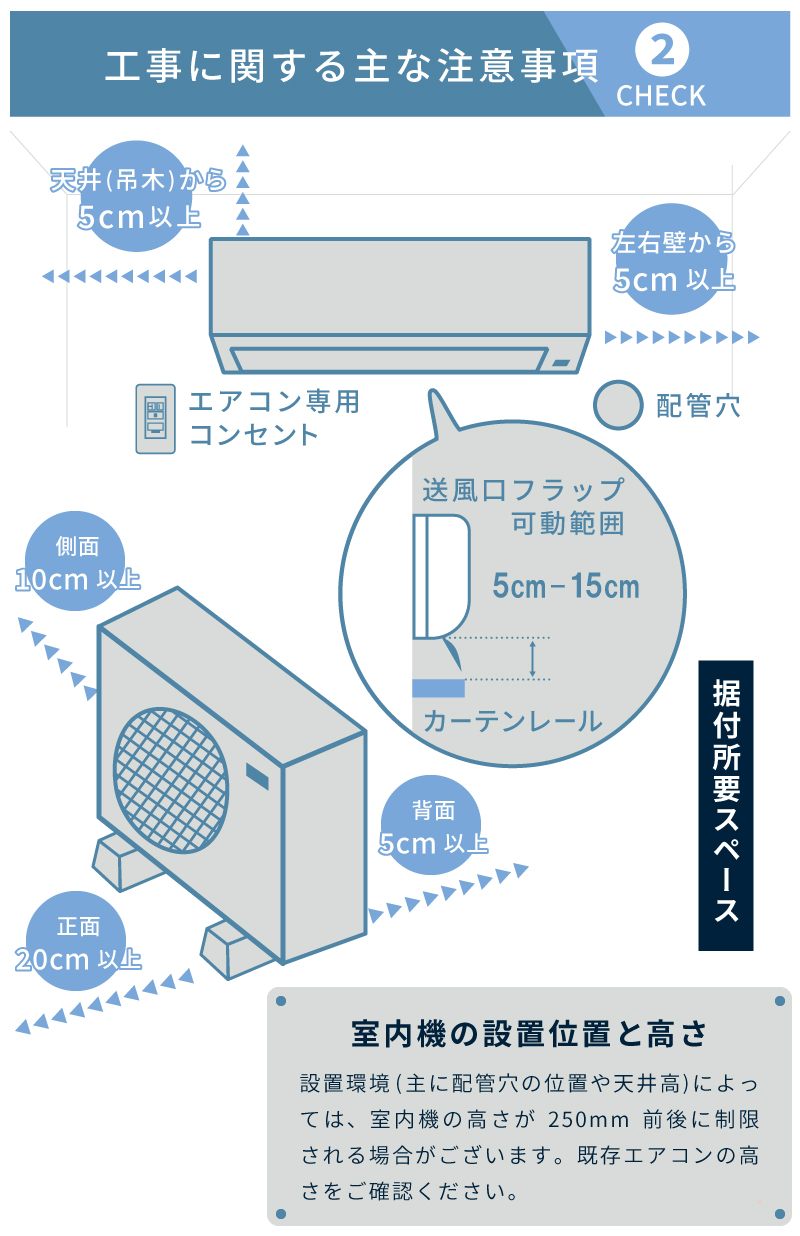 エアコン 10畳 工事費込み 2025年モデル 2.8kW (100V・15A) 工事保証5