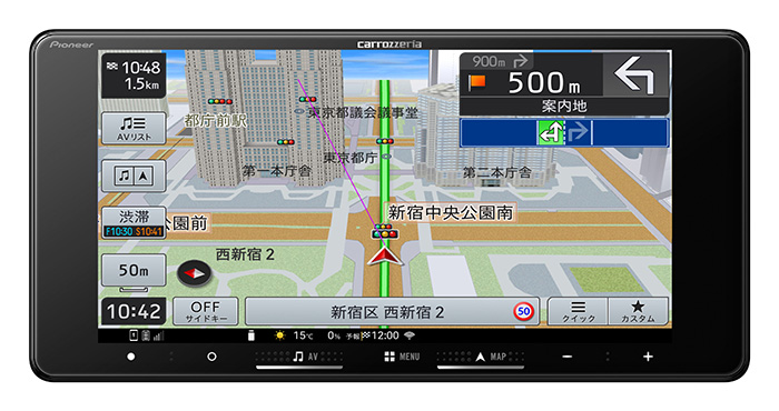 carrozzeria 7V型HDワイド/TV/DVD/CD/Bluetooth/USB/SD CA/AA対応