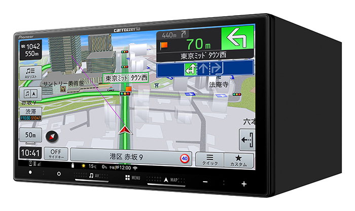 carrozzeria 楽ナビ 7V型/TV/Bluetooth/USB CA/AA対応 カーナビ ナビ