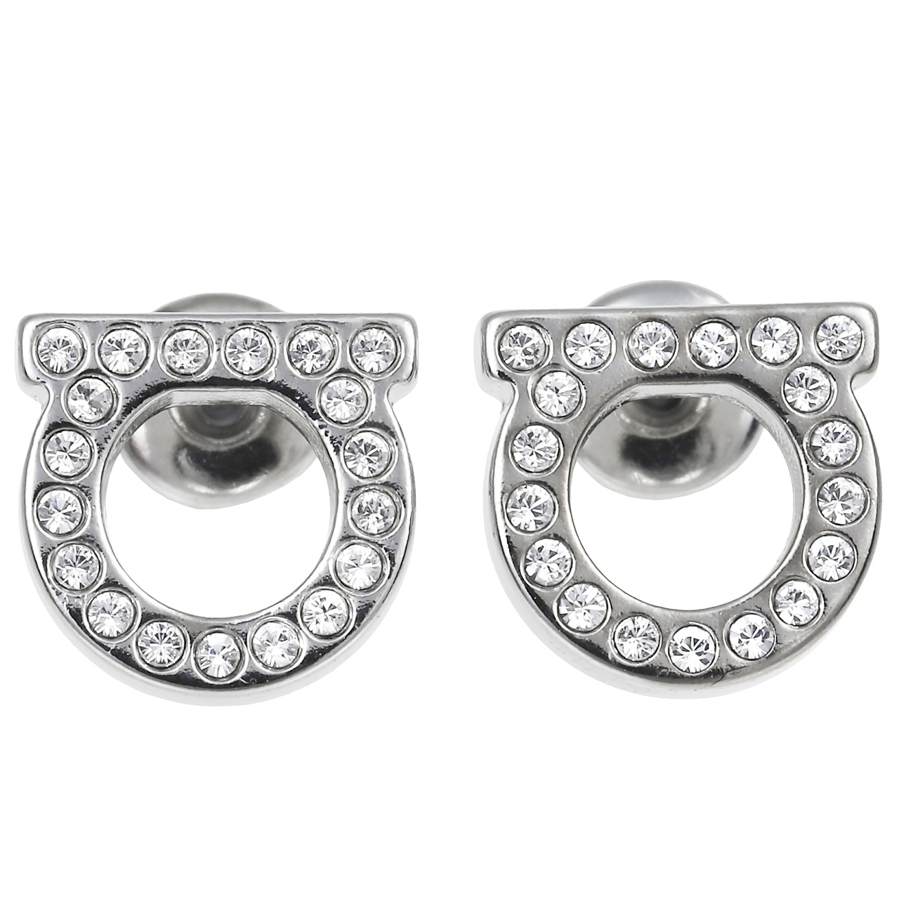 FERRAGAMO（フェラガモ） ピアス ガンチーニ クリスタルピアス(S