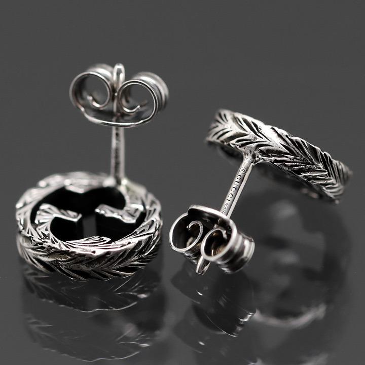 GUCCI（グッチ） ピアス インターロッキングG シルバー925 男女兼用