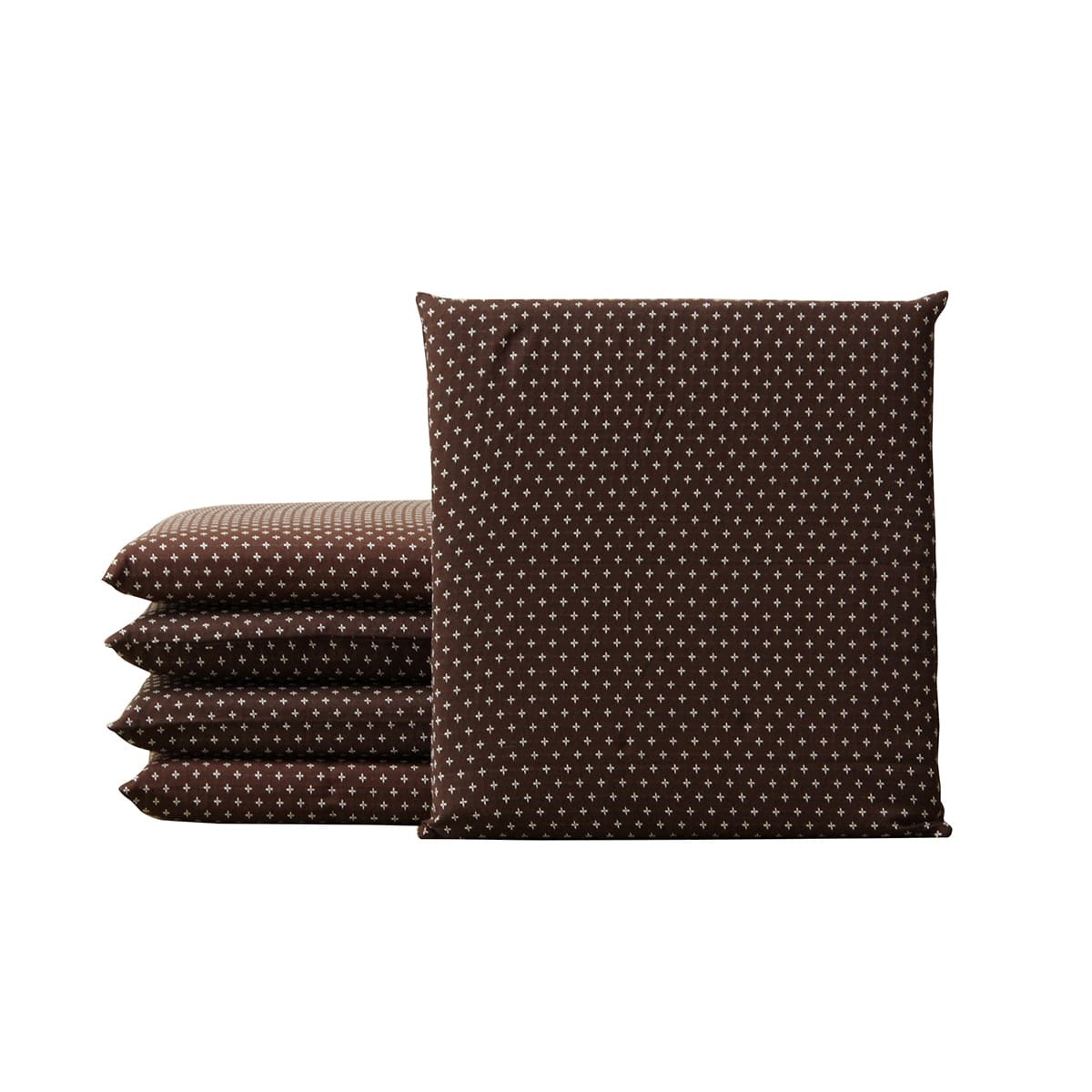 イケヒコ 座布団 セット 5枚組 おしゃれ 刺し子三層座布団 ヌード+