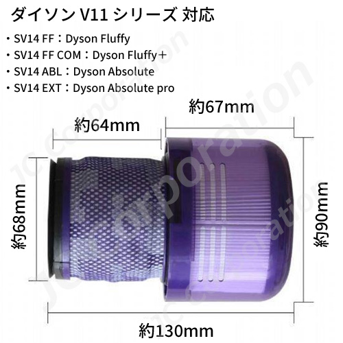 JCコーポレーション iieco ダイソン V11シリーズ（SV14）対応 交換