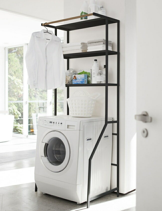 山崎実業 洗濯機ラック ランドリーシェルフ tower タワー 自立式
