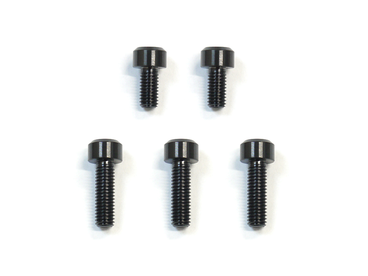 カワサキ5穴用64チタン製タンクキャップボルト ブラック ニンジャ400