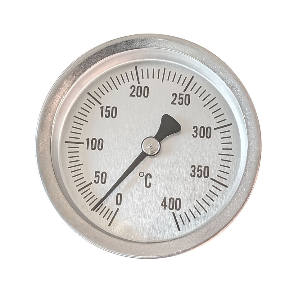 温度計 薪ストーブ 高温 ピザ窯 アナログ温度計 400℃ 重厚感 サーモ530