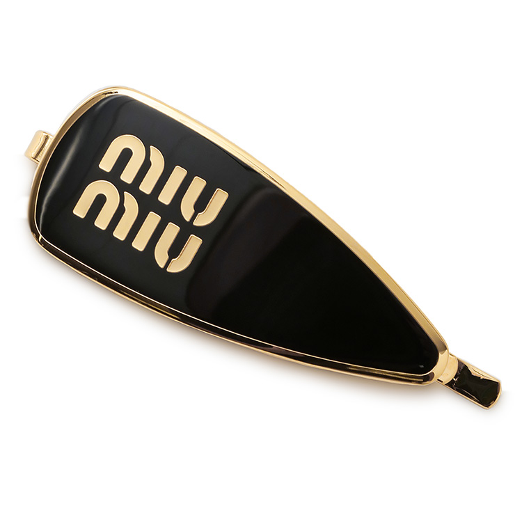 miu miu（ミュウミュウ） エナメルメタル ヘアクリップ 5IF147-2F6T