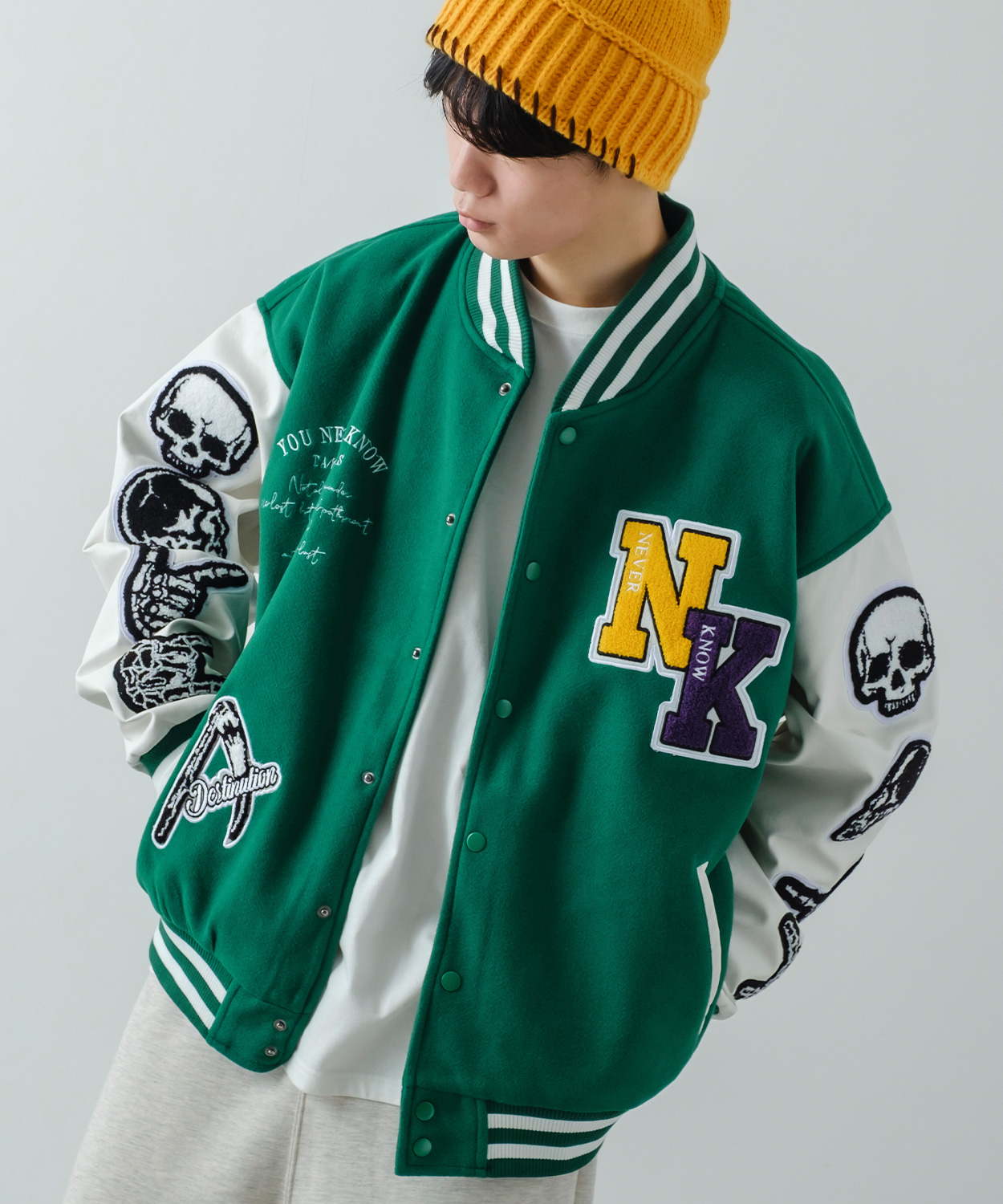 improves（インプローブス） スタジャン メンズ サガラ ロゴ 刺しゅう