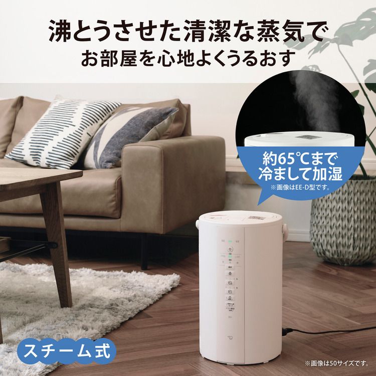 象印（ZOJIRUSHI） 加湿器 スチーム式 3L スチーム式加湿器 EE-DE35-WA