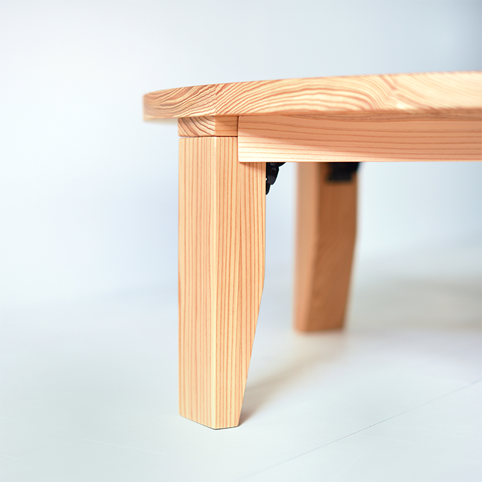 モリちゃぶ台 国産杉集成材 ローテーブル 丸テーブル ナチュラル