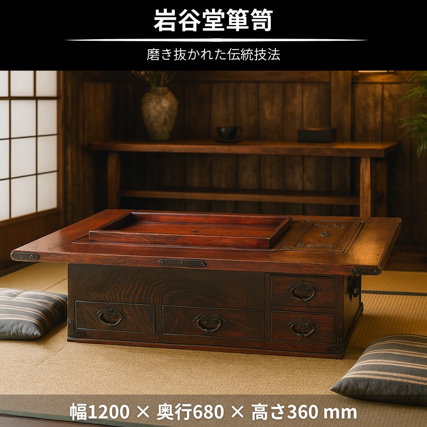 岩谷堂箪笥 火鉢 和室 囲炉裏テーブル 室内 ローテーブル 和風 座卓