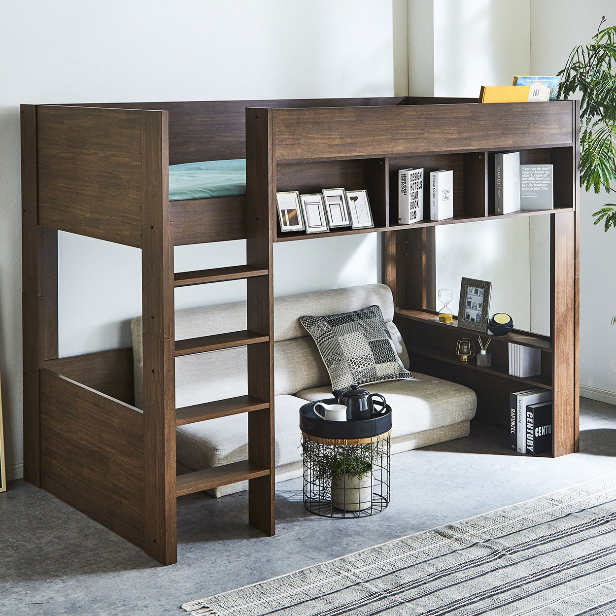 ネルコンシェルジュ ロフトベッド Ashley(アシュリー)高さ160.5cm