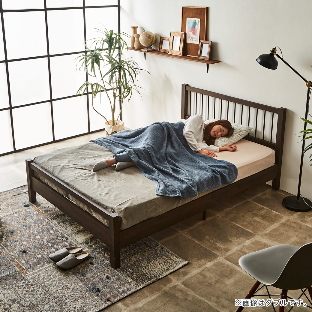 すのこベッド セミダブル 厚さ20cmポケットコイルマットレスセット