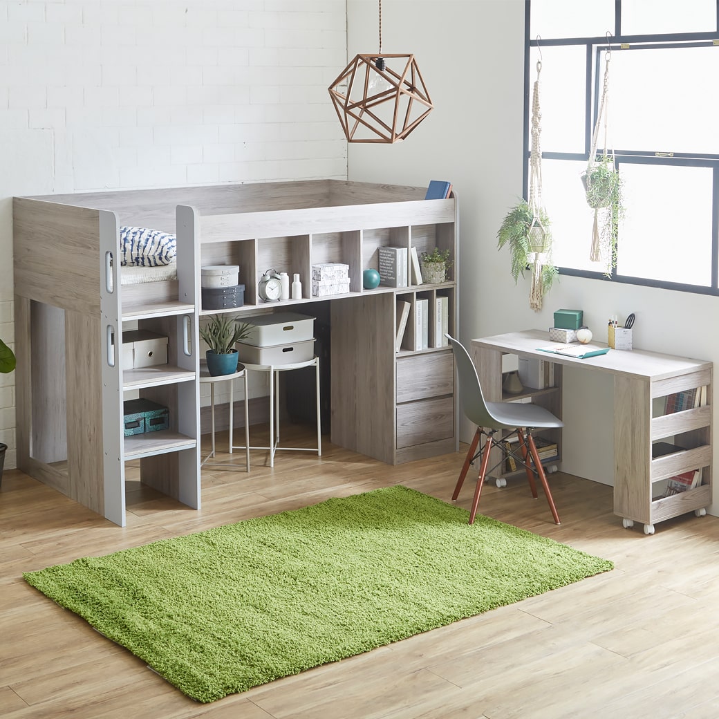 ネルコンシェルジュ アレット システムベッド ロフトベッド デスク付き