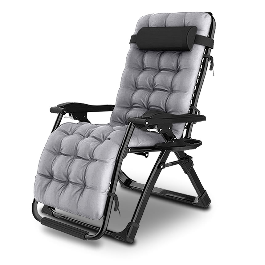 リクライニング チェア 2種類選択 クッション 折りたたみチェア 枕つき