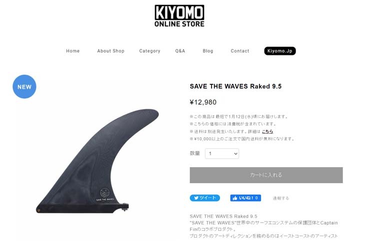 CAPTAIN FIN（キャプテンフィン） フィン SAVE THE WAVES Raked 9.5