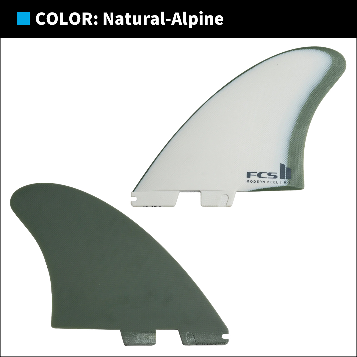 FCS 26 FCS2 フィン モダンキール ツインフィン PG Modern Keel Twin
