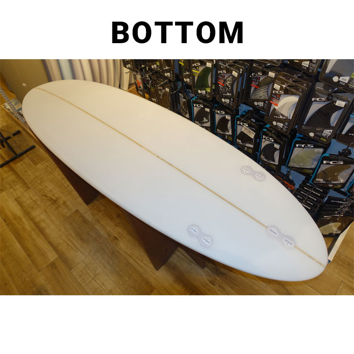 初心者用サーフボード ファンボード PU ノーロゴ 7' 4 FCS トライ