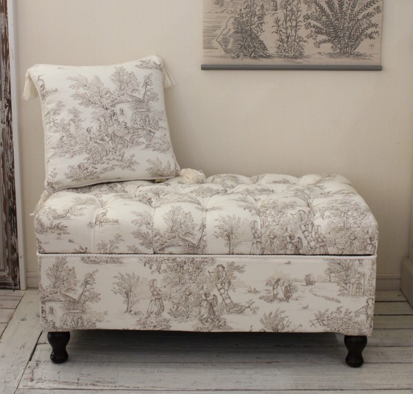 即日発送 】トワルドジュイ スツール / オットマン フットスツール