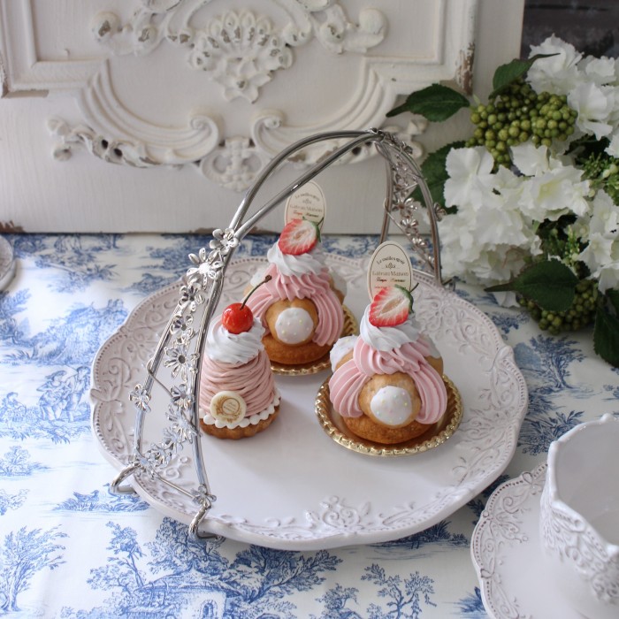 8：フランス アンティーク ミニチュア ハンドバッグ シルバープレート