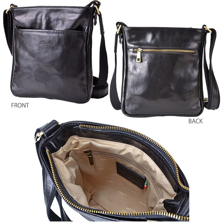 ostinato（オスティナート） バケッタレザー縦ショルダー ITALY