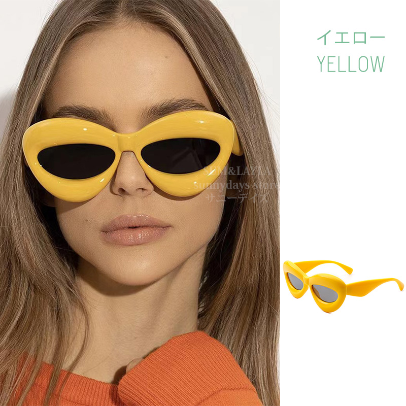 原宿系ファッション サングラス メンズ レディース 原宿系 loewe風