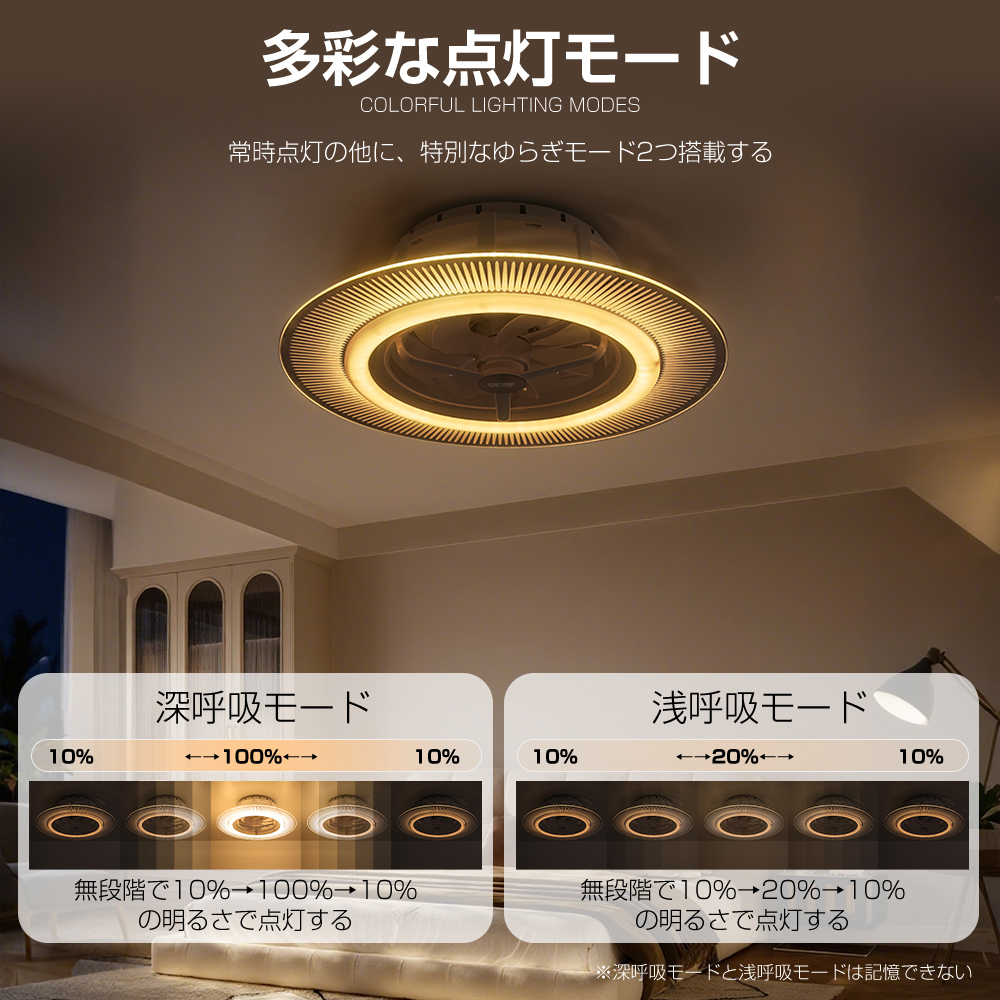 シーリングファンライト ファン付きシーリングライト led dcモーター