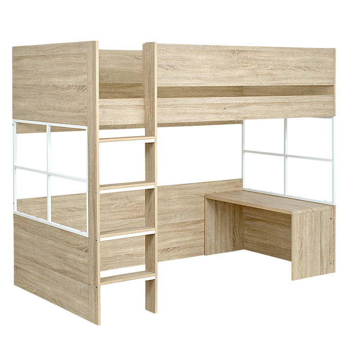 smart-i システムベッド 子供 大人用 ハイタイプ ロフトベッド 学習机