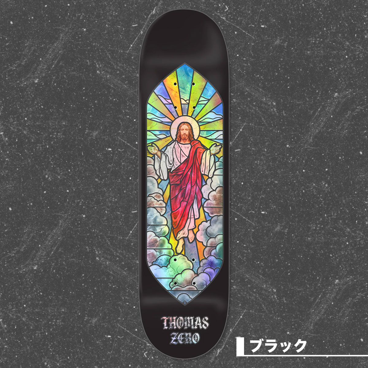 ZERO ゼロ スケートボード スケボー デッキ 8.25inch ステンドグラス