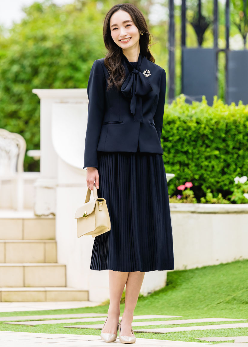入学式 卒業式 スーツ レディース 2点セット セレモニー プリーツ