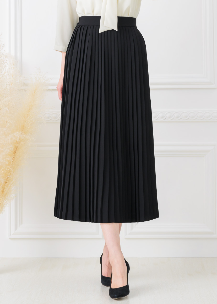 ELENA（エレナ） スカート ロング丈 秋冬 プリーツスカート セレモニー