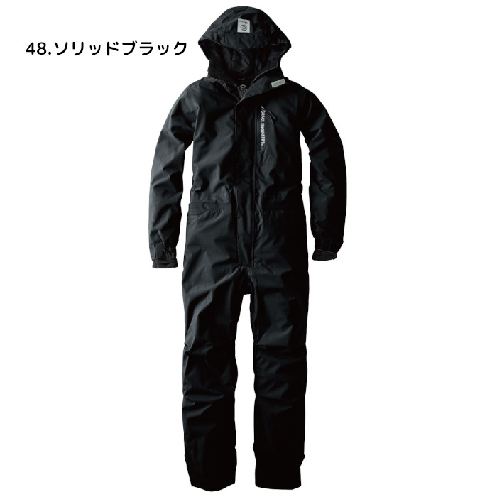 防寒着 ツナギ 釣り 防水 防風 ヒップオープン 腰割れ つなぎ 冬用