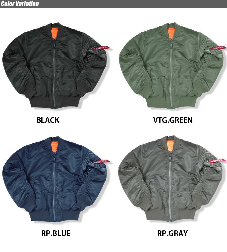 ALPHA INDUSTRIES INC.（アルファインダストリーズ） MA-1 US SPEC