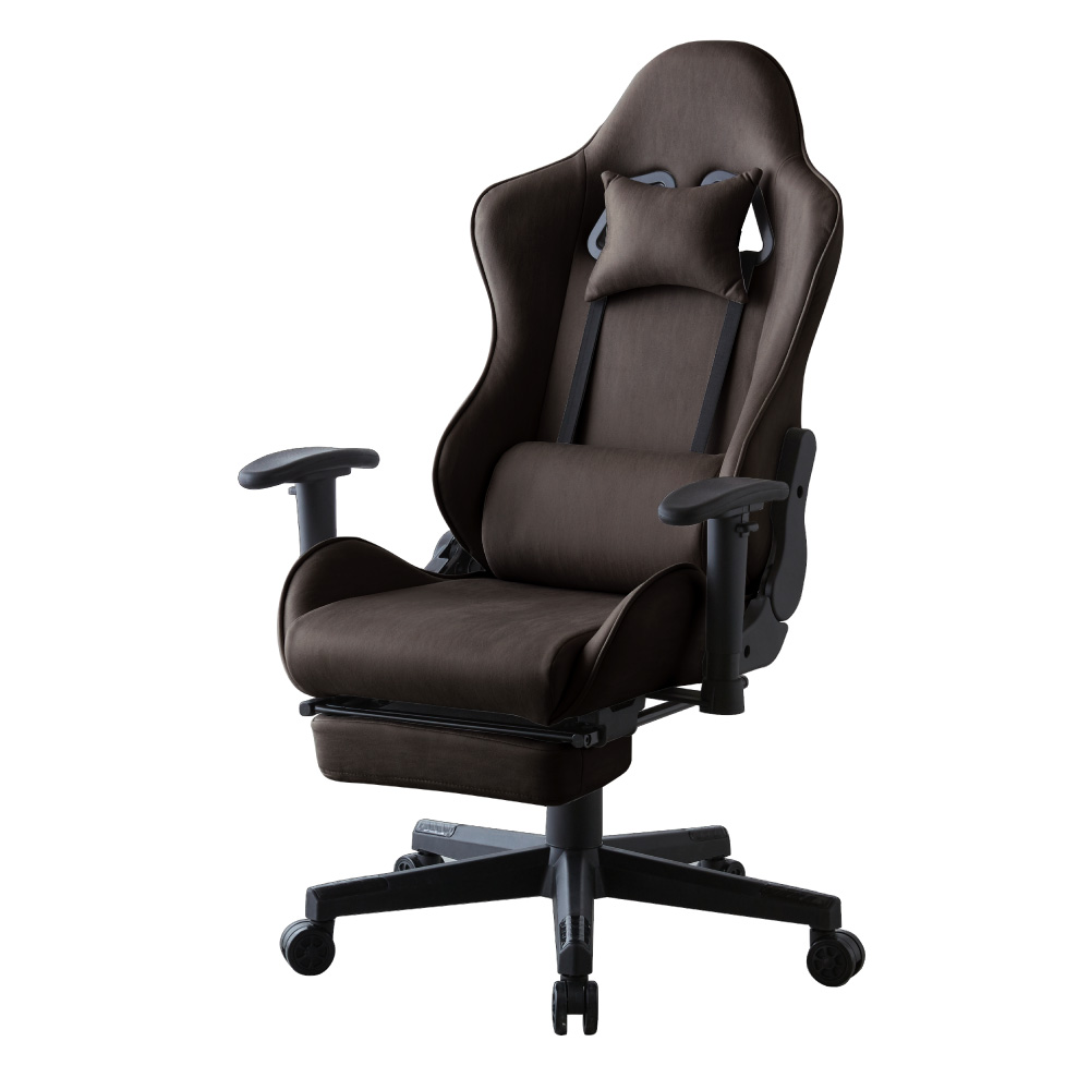 calmzen ゲーミングチェア レザーファブリック オットマン