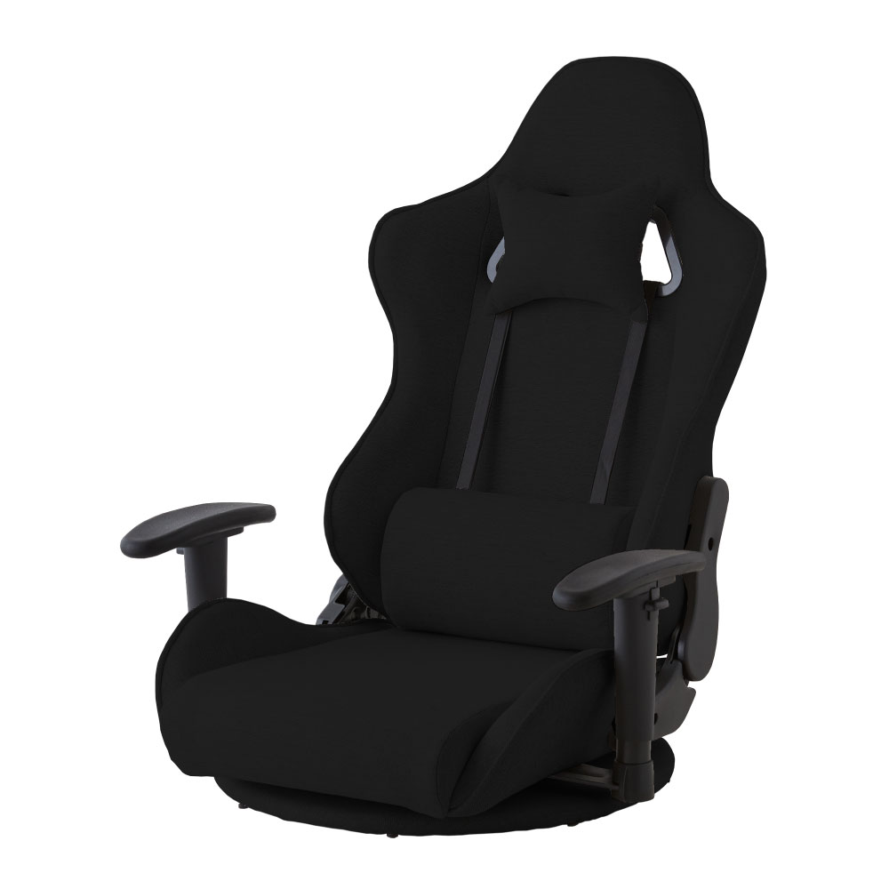 calmzen ゲーミングチェア 座椅子 ハイバック ファブリック 回転 腰痛