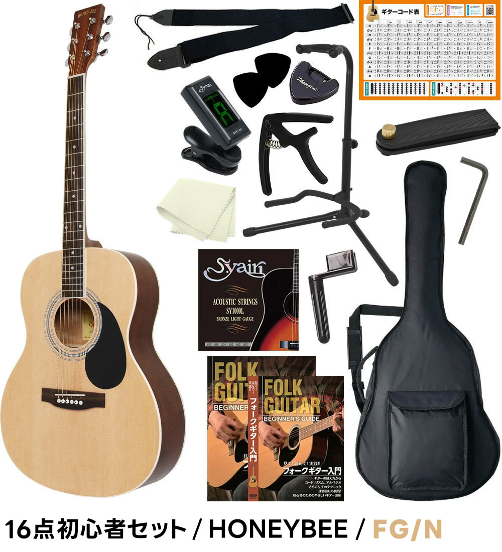 アコースティックギター 初心者セット 16点 W-15/F-15 アコギ 入門