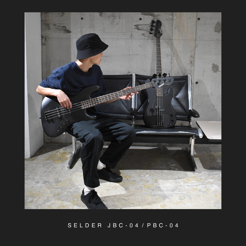 SELDER エレキベース JBC-04/PBC-04 単品〔ケース・シールド付き