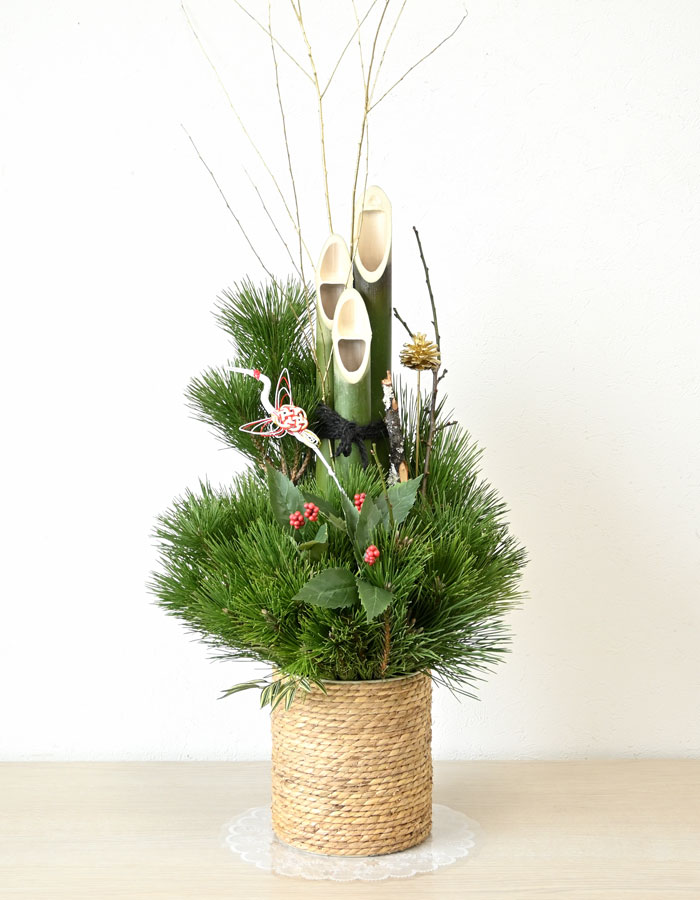 プレミアム 門松 「極（きわみ）」 1台のみ 高さ約65cm 【屋外・室内用