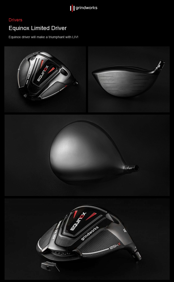 Grindworks (グラインドワークス) Equinox Limited Driver ヘッドのみ