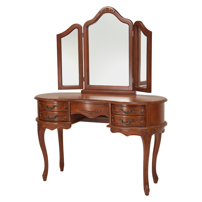 ドレッサー 三面鏡 鏡台 引出し 収納 メイク台 おしゃれ エレガント