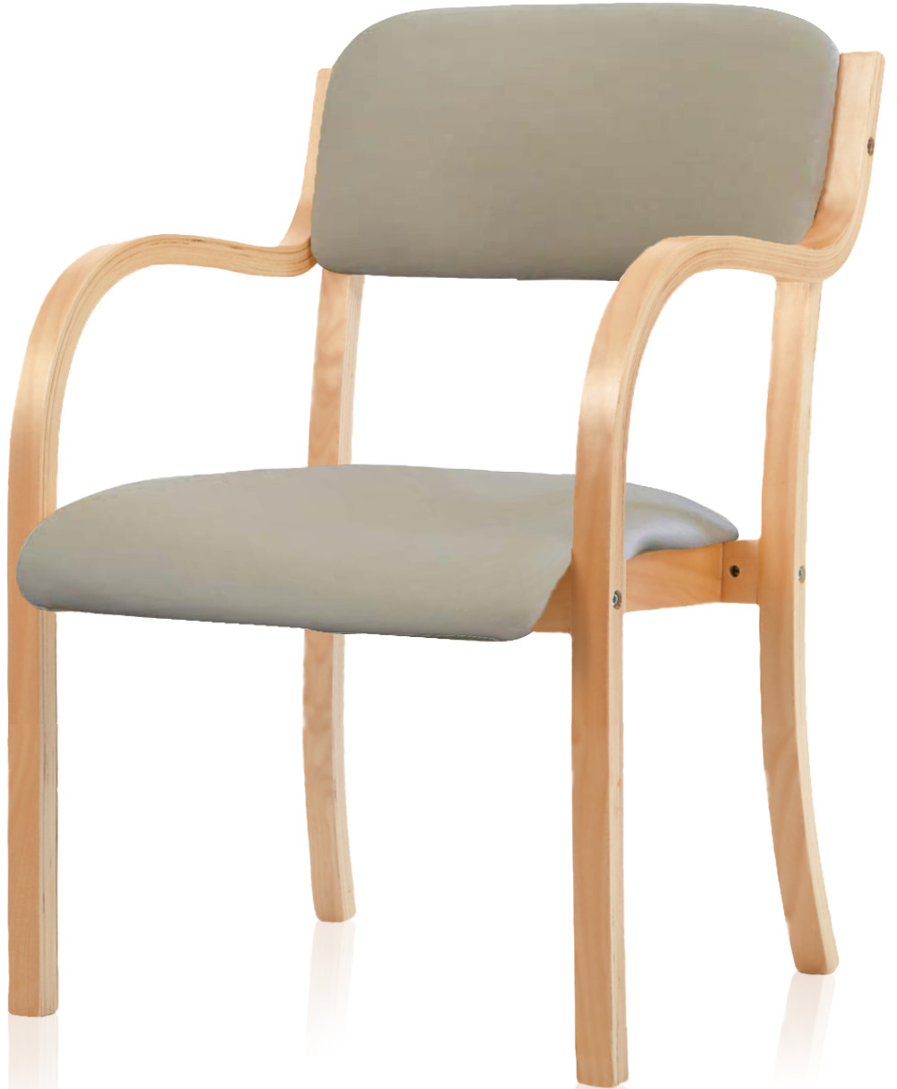 ダイニングチェア 介護椅子 2脚 セット 1年保証 人気 肘付き 木製